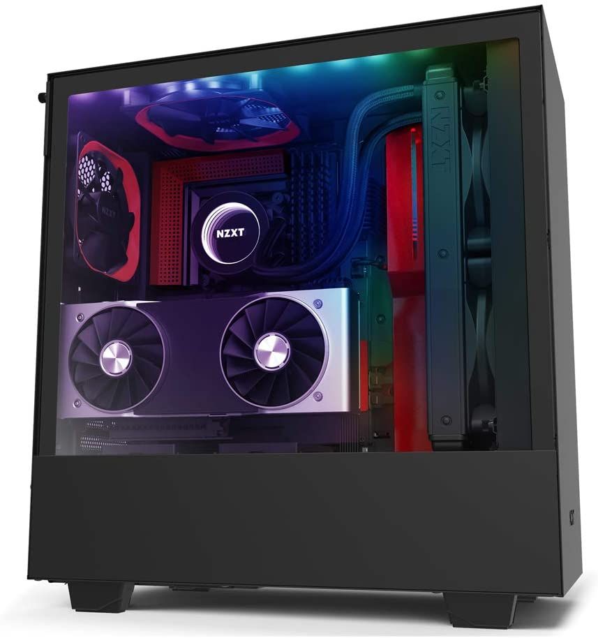 NZXT H510i Compact Black-Red ATX Mid-Tower Case 2x120mm Fan
